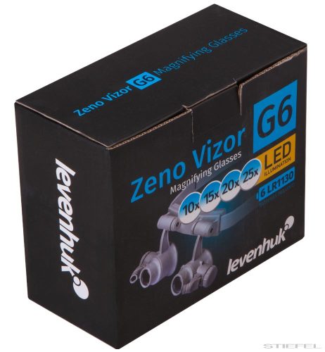 Levenhuk Zeno Vizor G6 Nagyítószemüveg, 10-25x