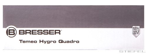Bresser Temeo Hygro Quadro időjárás állomás, fekete