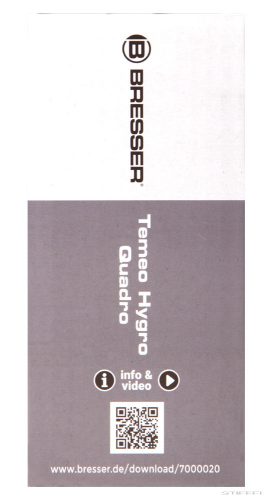 Bresser Temeo Hygro Quadro időjárás állomás, fekete