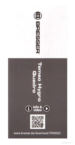 Bresser Temeo Hygro Quadro időjárás állomás, fehér