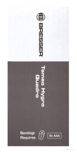 Bresser Temeo Hygro Quadro időjárás állomás, fehér