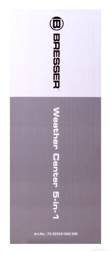 Bresser 5 az 1-ben Wi-Fi kompatibilis időjárás állomás, színes kijelzős, fekete