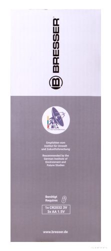 Bresser 5 az 1-ben Wi-Fi kompatibilis időjárás állomás, színes kijelzős, fekete