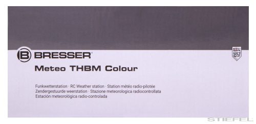 Bresser Időjárás állomás, színes kijelzős, fekete