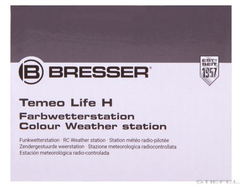 Bresser Temeo Life H Időjárás állomás, színes kijelzős, fekete
