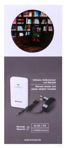 Bresser Temeo Life H Időjárás állomás, színes kijelzős, fekete