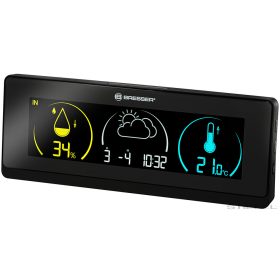   Bresser Temeo Life Időjárás állomás, színes kijelzős, fekete
