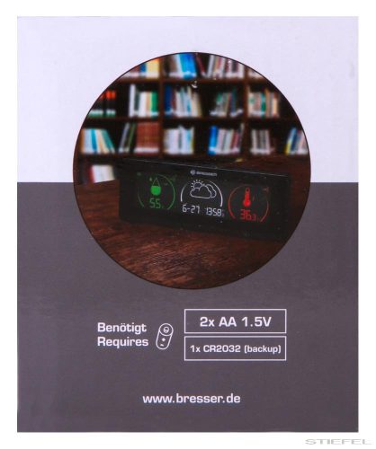 Bresser Temeo Life Időjárás állomás, színes kijelzős, fekete