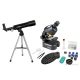 Bresser National Geographic készlet: 50/360 AZ Teleszkóp & Monokuláris mikroszkóp, 40–640x
