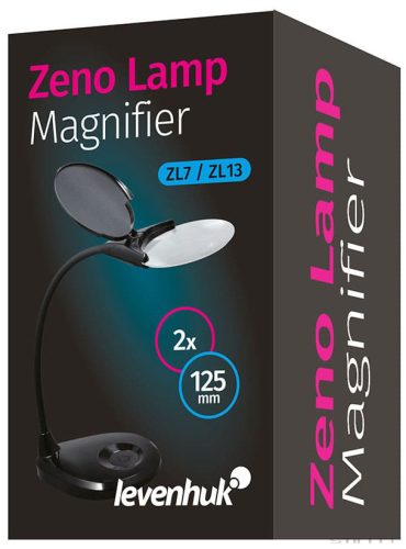 Levenhuk Zeno Lamp ZL13 Nagyító, fehér, 2x