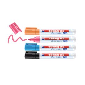 edding 95 Üvegtáblafilc (4 szín/csomag)