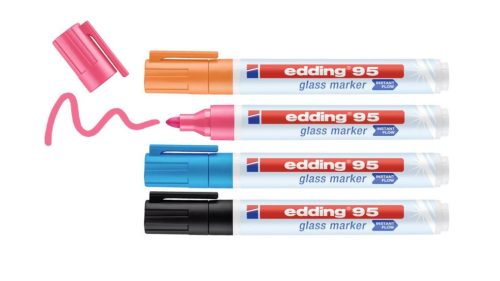 edding 95 Üvegtáblafilc (4 szín/csomag)