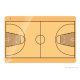 Legamaster Kosárlabda taktikai tábla, 30x40 cm (több méretben)