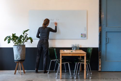 Legamaster Matt felületű, kerekített sarkú, színes, mágneses üvegtábla, "hűvös tó",  100x200 cm