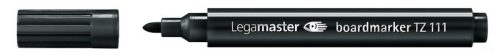 Legamaster Táblafilc TZ111 (vékony, kicsi, fekete) 10db/csomag