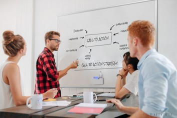 Mágneses tároló fehértáblákhoz, fehér