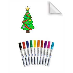   Legamaster Magic-chart fehérfólia és 10-színű filckészlet !KARÁCSONYI AKCIÓ!