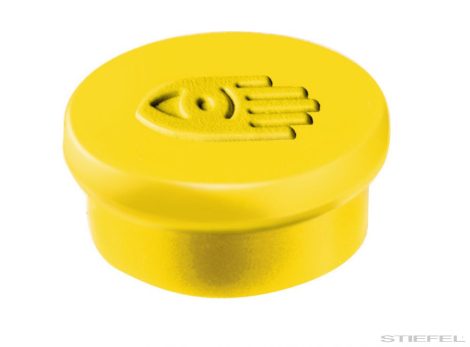 Táblamágnes, 10 mm, sárga