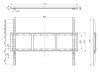 Legamaster fali konzol (VESA 200x200-600x800)