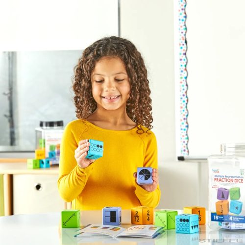 Törteket ábrázoló kocka