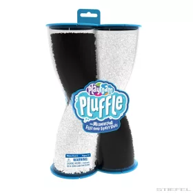 Playfoam Pluffle™ Twist fekete-fehér forgács