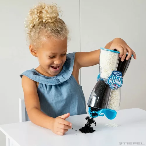 Playfoam Pluffle™ Twist fekete-fehér forgács