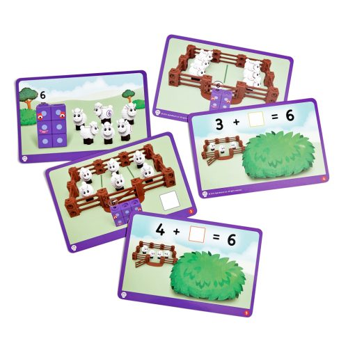 Numberblocks®  Számoló bárányfarm MathLink® Kocka játékkészlet