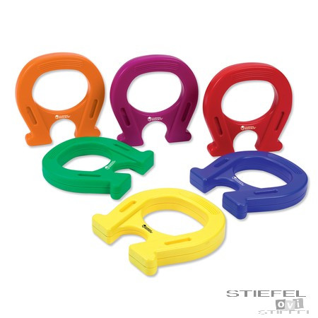 Színes mágneses patkók - 6db