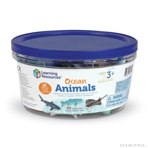 Óceán állatai számláló/szortírozó készlet (50 darabos készlet)