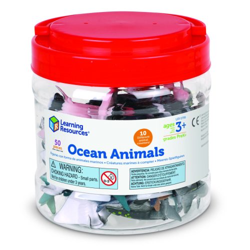 Óceán állatai számláló/szortírozó készlet (50 darabos készlet)