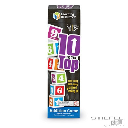 Szivacs építőtorony számokkal 1-10