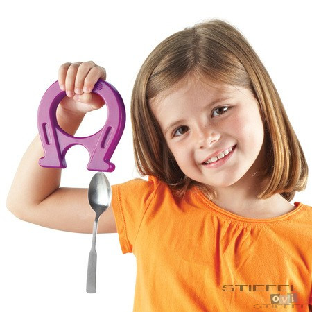 Színes mágneses patkók - 12db