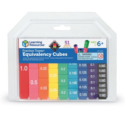 Rainbow Fraction® Osztásgyakorló tornyok (egyenértékűség)