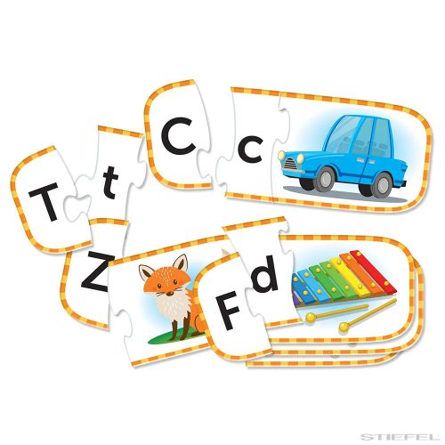 Nagy- és kisbetűs puzzle kártyák (angol)