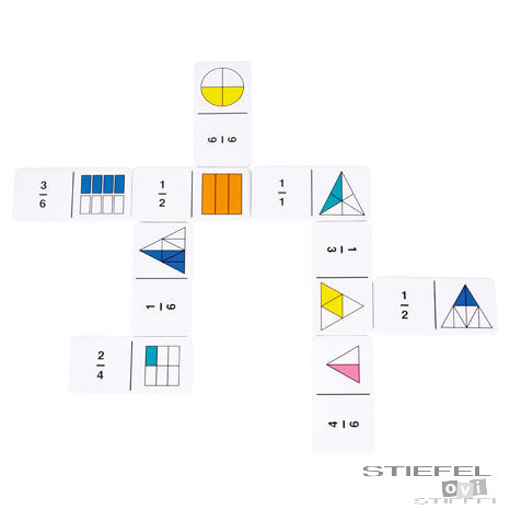 Rainbow Fraction® Törtek Dominó