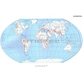 A Föld + Európa körvonalas munkatérképe DUO