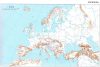 A Föld + Európa körvonalas munkatérképe DUO