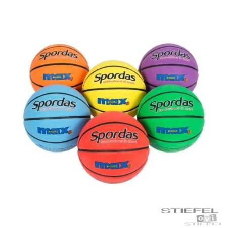 Spordas Max 5-ös méretű színes kosárlabda készlet (6 db-os)