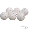 Floorball labdák, fehér (6db)