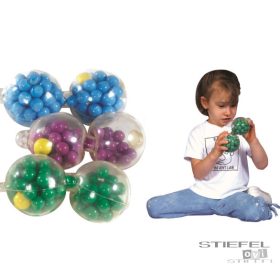 Stresszlabda színes golyókkal