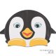 Állatmintás szilikon úszósapka - Fekete pingvin