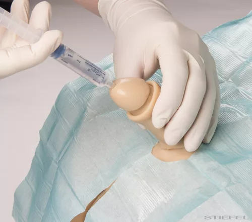 Katéterező tréner, férfi nemi szervbetéttel