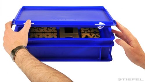 NTL Műanyag tárolódoboz, kicsi, fedéllel