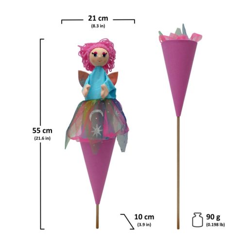 Tündér (55cm) 3 az 1-ben báb