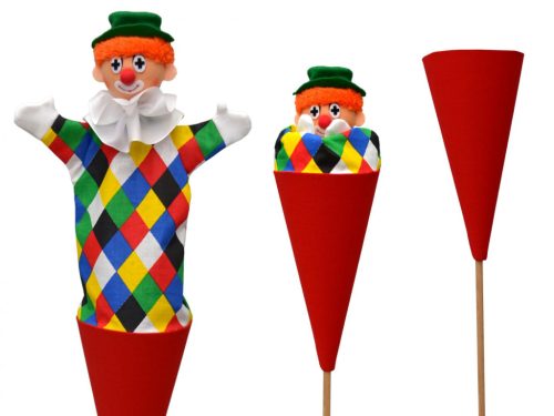 Bohóc (55cm) 3 az 1-ben báb