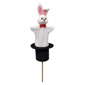 Nyuszi kalapban (59cm) 3 az 1-ben báb