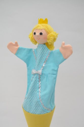 Hercegnő (55cm) 3 az 1-ben báb - kék