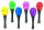Maracas (rumbatök) készlet (12db)