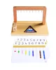 Montessori - Gyöngykészlet kerettel 1-9
