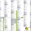 Tanéves tervezőnaptár iskoláknak 2026/27-es tanévre (140x100 cm) írható-törölhető fóliabevonattal, fémlécezve